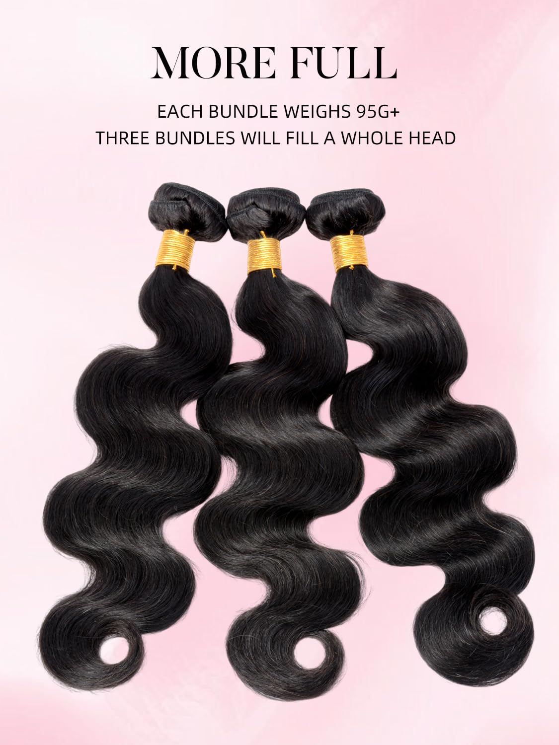 PerisModa Body Wave Bundles Human Hair 18 Inch 1PC 100% Human Hair Bundles Unprocessed Brazilian Virgin Hair Bundle 12A Body Wave Human Hair Extensions Natural Black