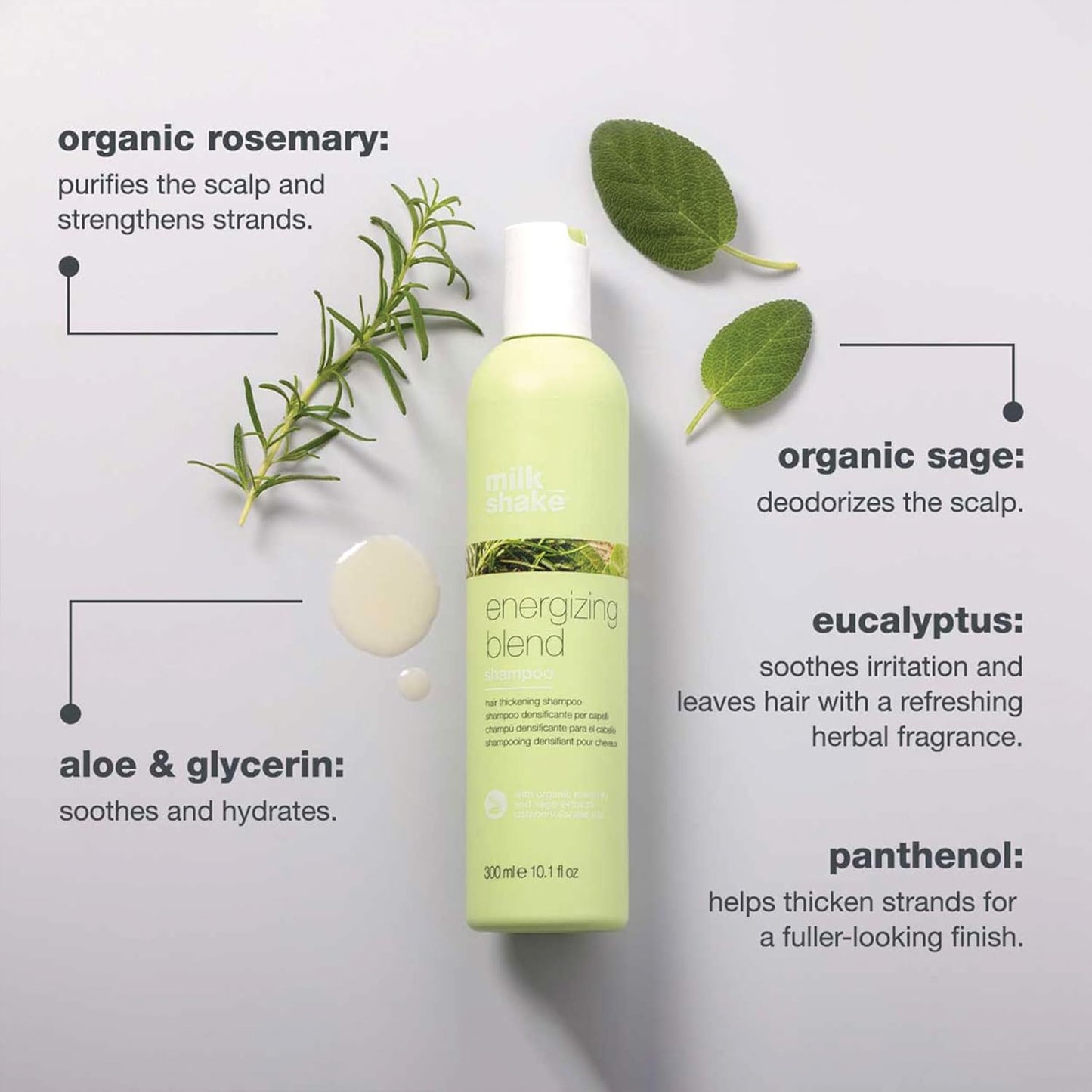 Energizing Blend Hair Thickening Shampoo - Revitalizing Volume for Fine, Fragile Hair | 10.14 oz