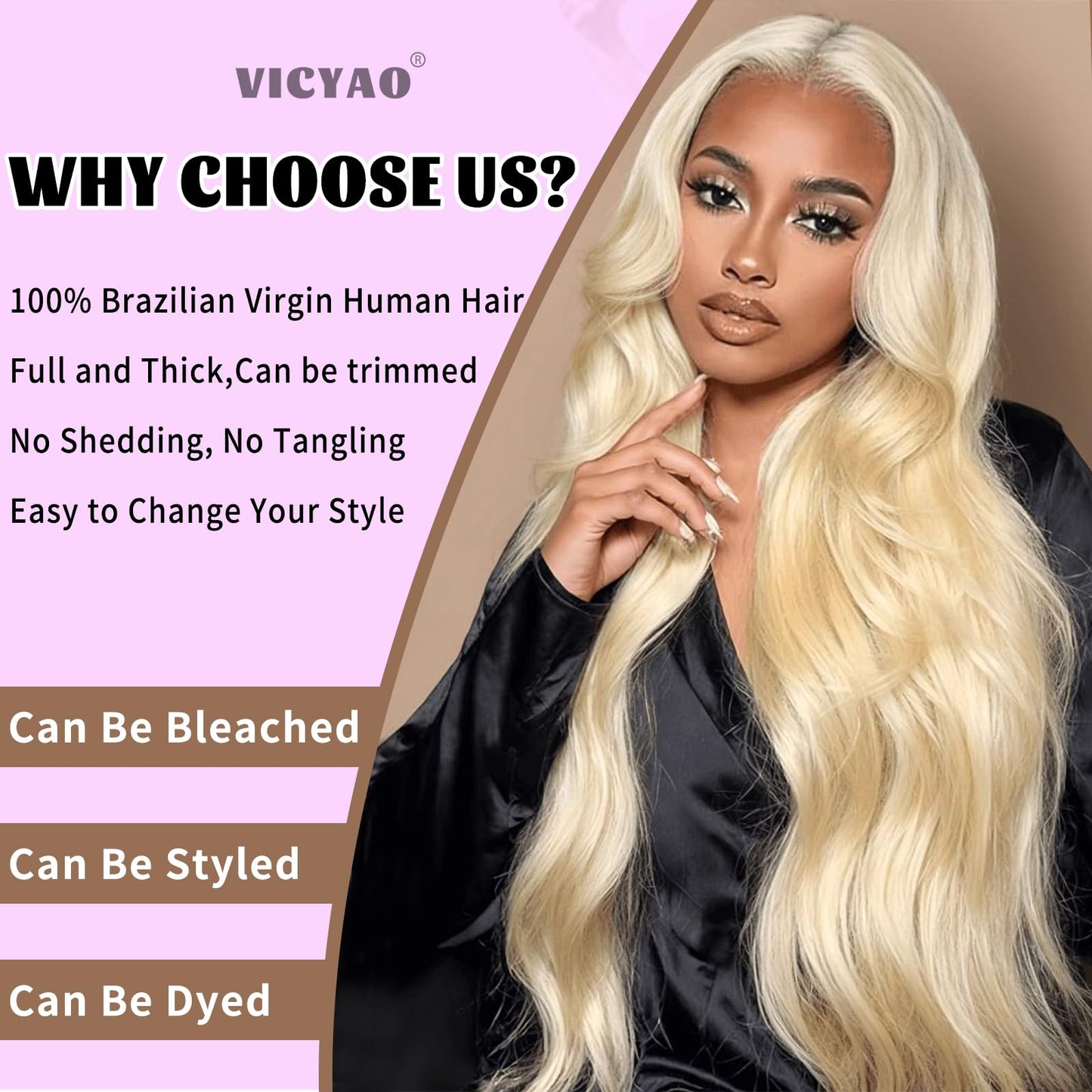 613 Bundles Blonde Bundles Human Hair 18 Inch 613 Body Wave bundles 100% Unprocessed 12A Grade Brazilian Virgin Hair Bundles 1 Bundle Human Hair 613 Blonde Bundle Human Hair Extensions for Women