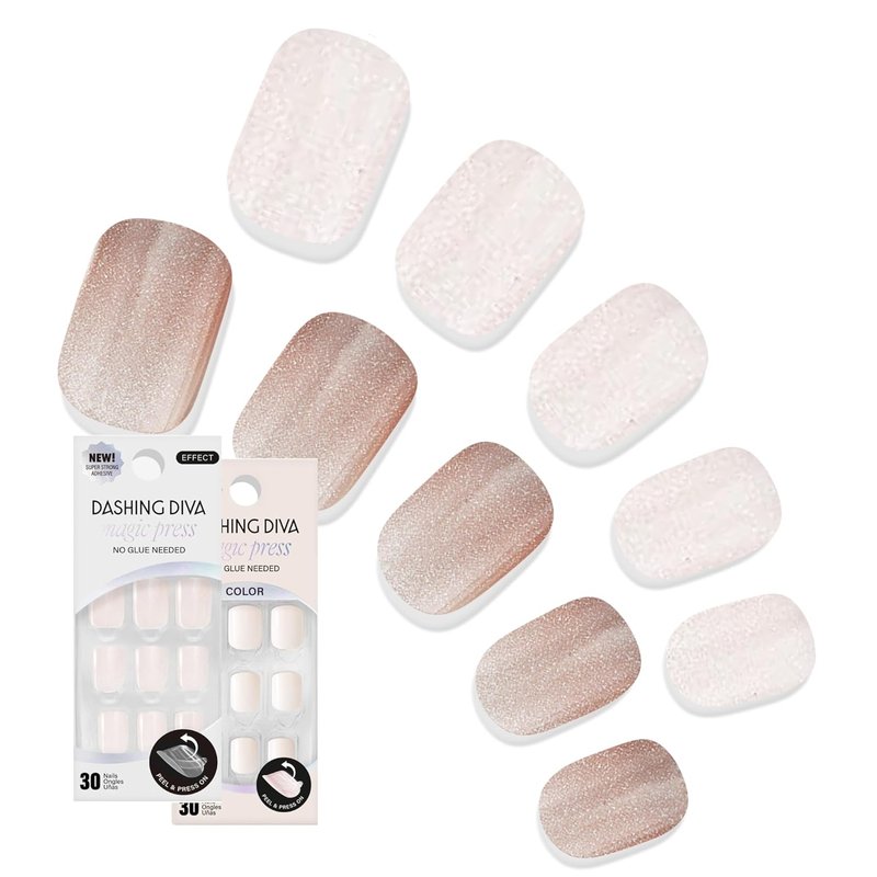 Dashing Diva Magic Press Nail Bundle | Fairytale Collection - Square Shape Press-On Nails - 2 Sets, Long-Lasting Gel