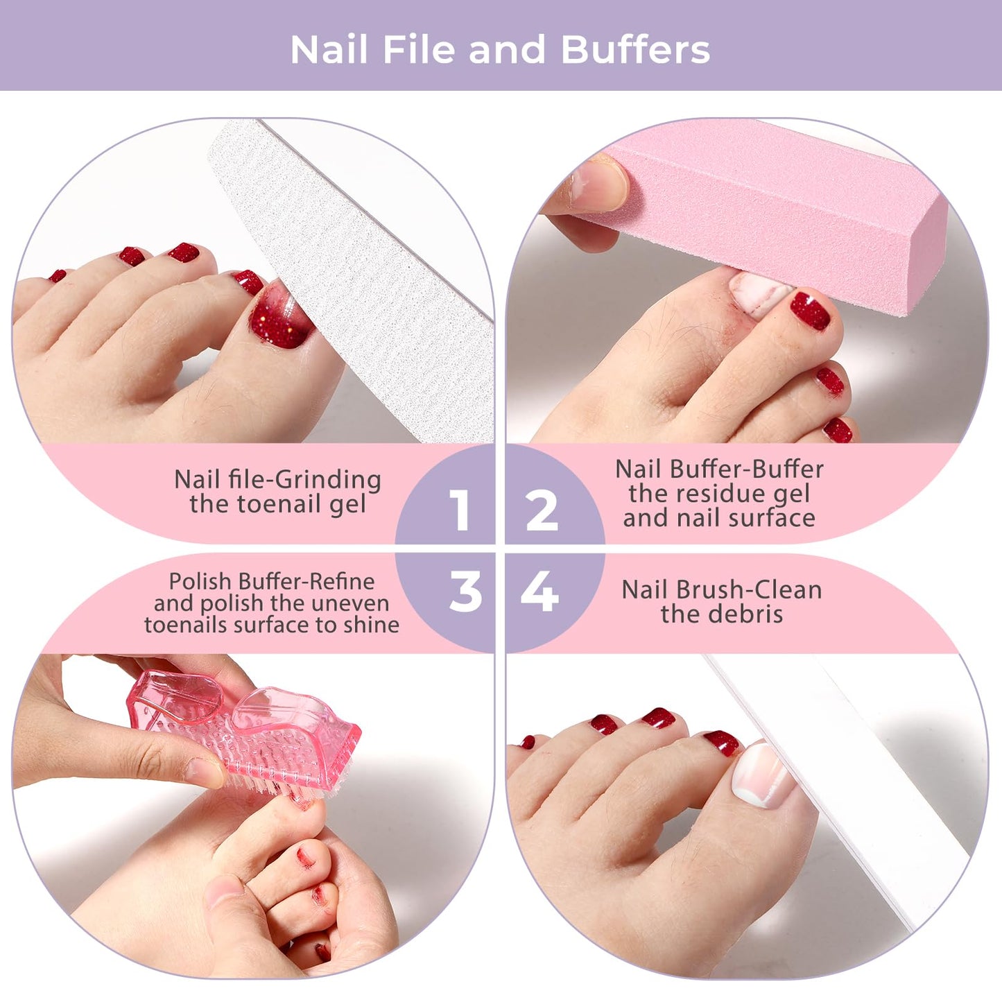 YGQQOY Toe Nail Soaking Bowl, Acetone Soak Off Bowl,Toe Soak Tray,Soak Off Gel Polish Remover Bowl,Foot Soak Pedicure Bowl, Pedicure Tools Set