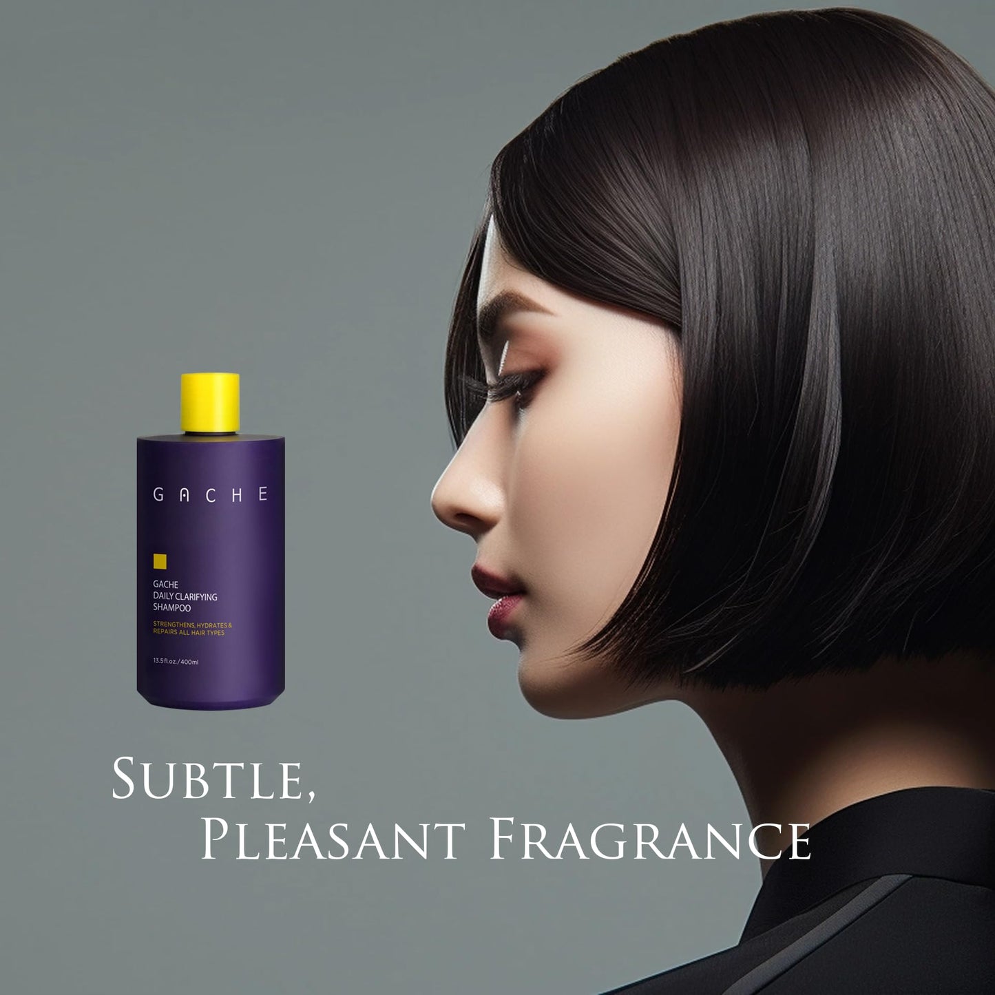 Gache Clarifying Shampoo for All Hair Types | Luxury without Compromise | Repairs & Strengthens Thinning Hair | Hydrating Shampoo for Daily Use | Sulfate and Paraben Free | K-Beauty Hair Care, 400ml