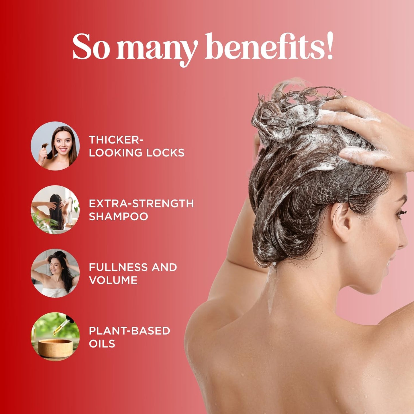 Ultra Biotin Shampoo for Thinning Hair - Extra Strength Volumizing Formula with B Vitamins & Rosemary Oil | Sulfate-Free Care