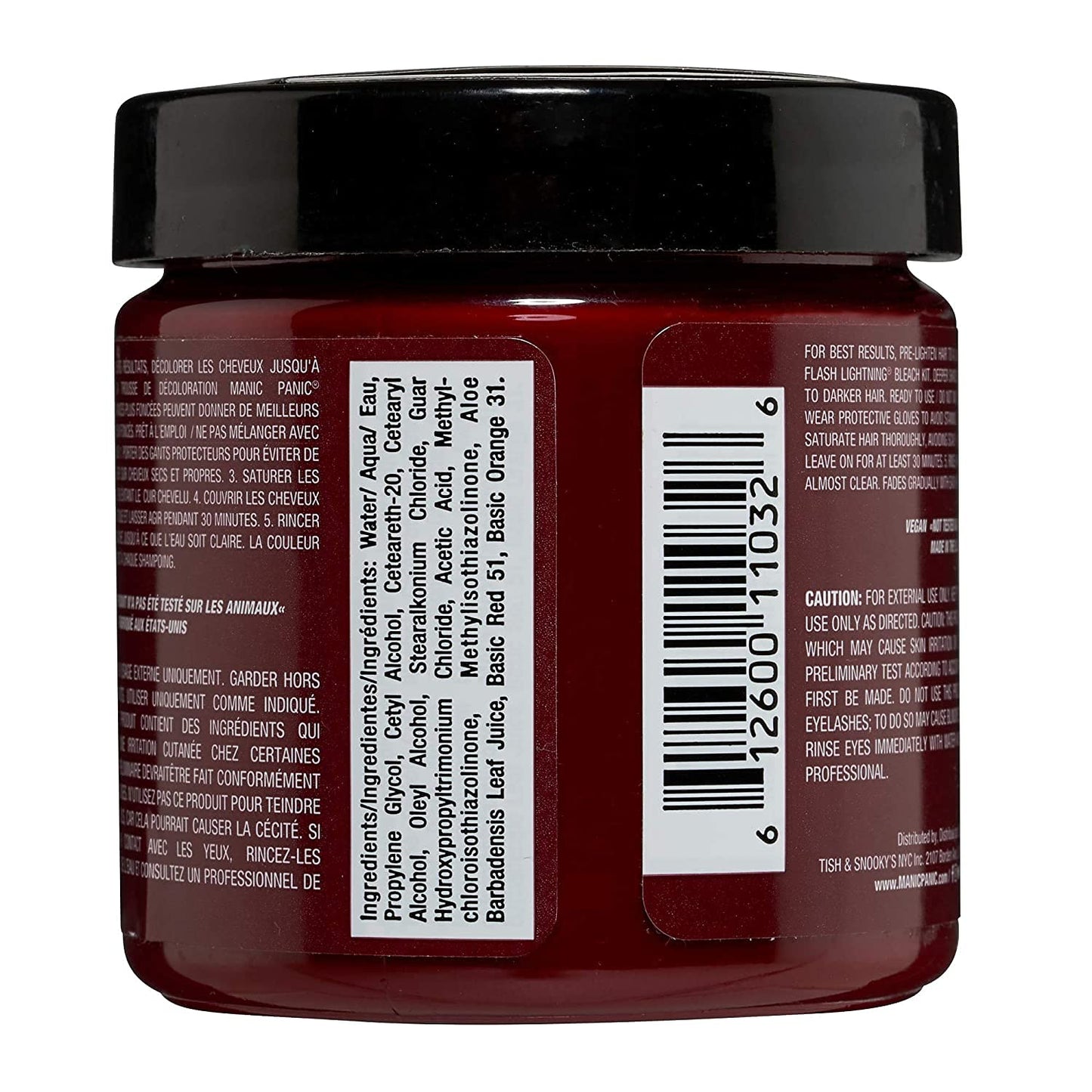 MANIC PANIC Classic Vampire Red Semi Permanent Hair Color - Deep Blood Red Hair Dye for Women & Men That Lasts 4-6 Weeks - Vegan, Ammonia & Cruelty-Free - Create & Mix Custom Shades (4oz / 3pk)