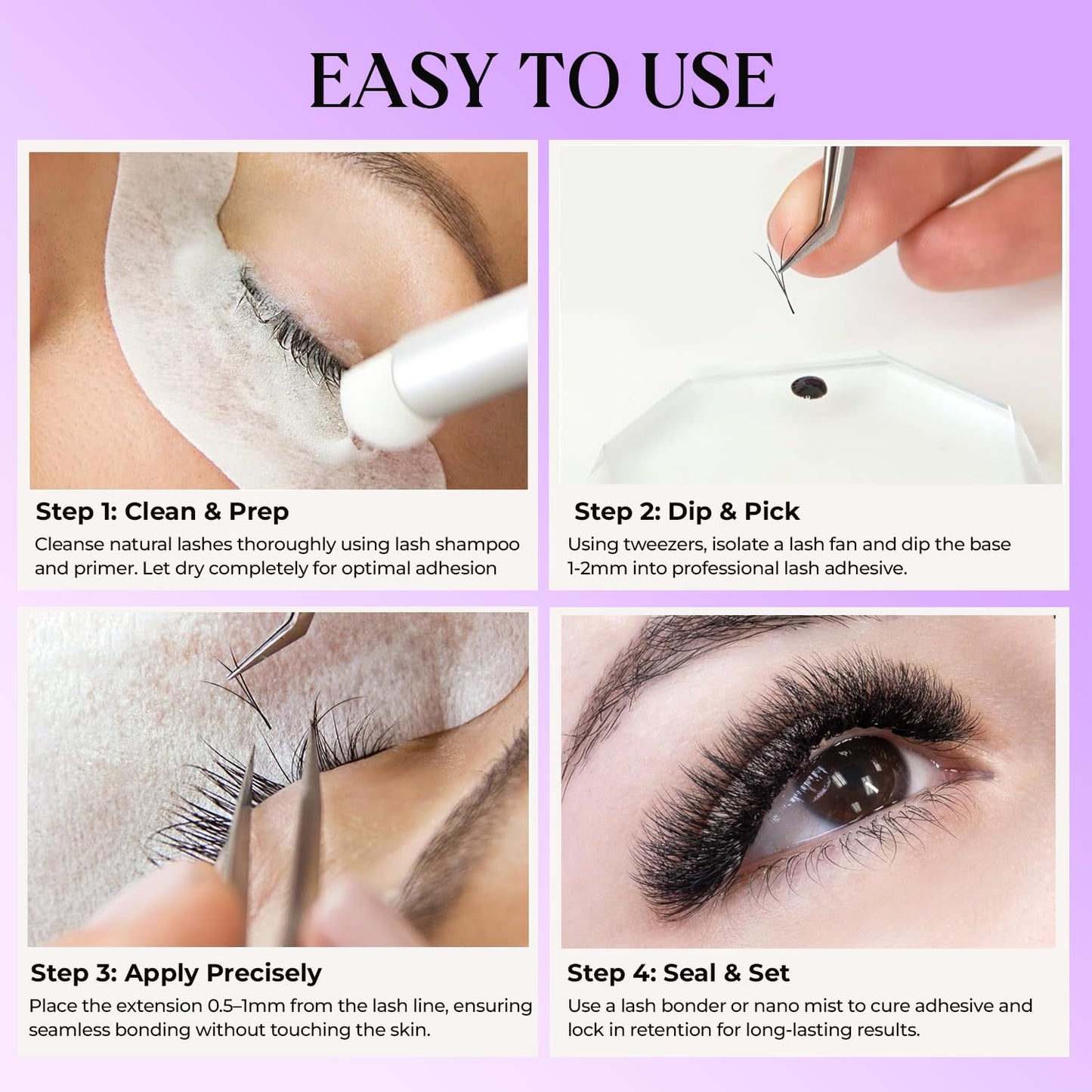 SAIGON LASH 8D Promade Fans Laser Tech Lash Extensions Black-0.05-D-13