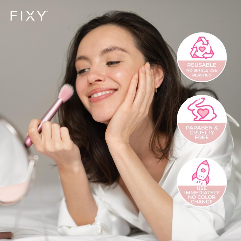 FIXY Ultimate Makeup Refill Kit: Includes 30 Square Empty Magnetic Pans & a Powder Binder Spray | Repurpose your Eyeshadow, Blush, Bronzer, Highlighter & More | Vegan & Cruelty-Free