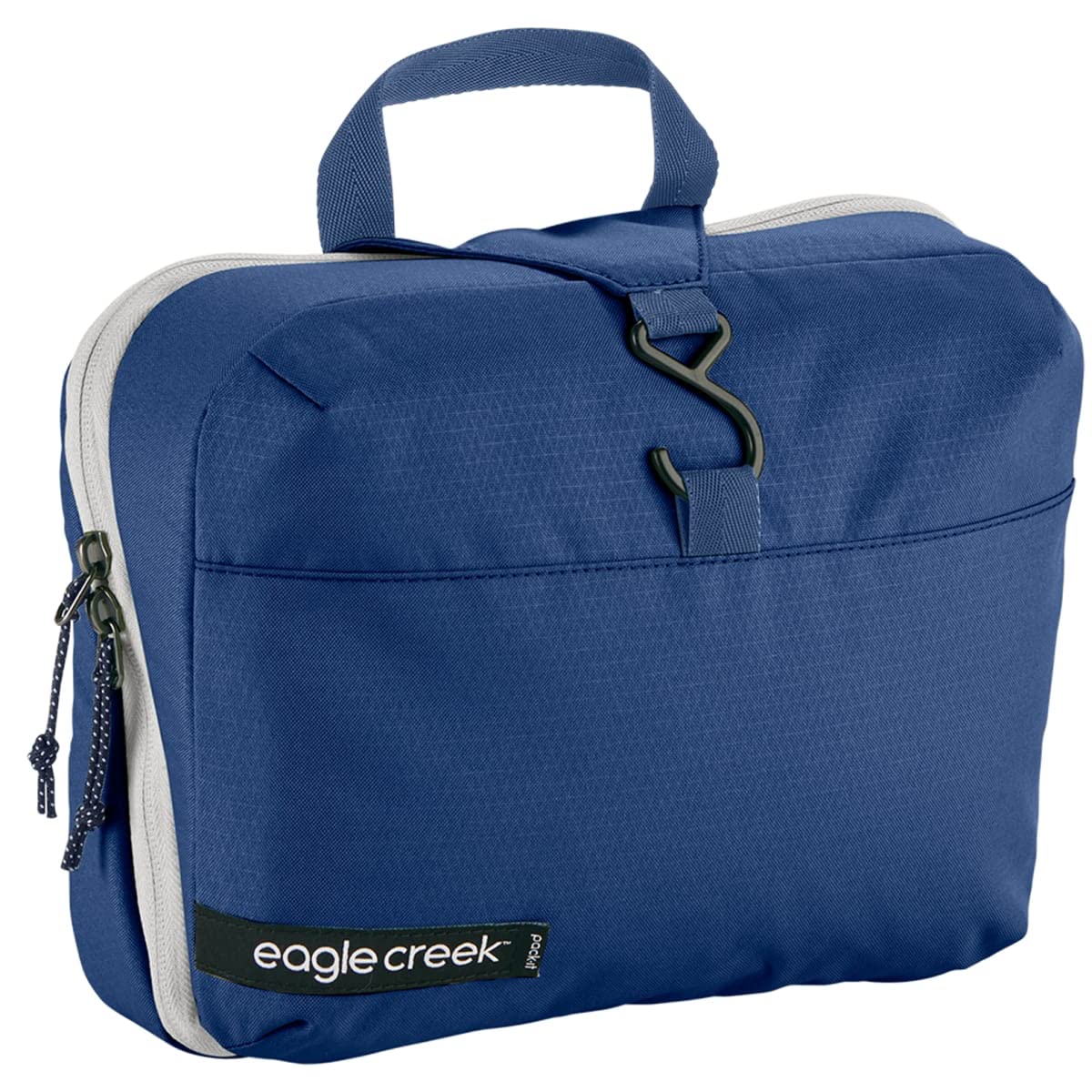 eagle creek Pack-It Reveal Hanging Toiletry Kit - Lies Flat or Hangs, with Hanging Hook and Tons of Pockets, Water-Resistant, Az Blue/Grey - One Size