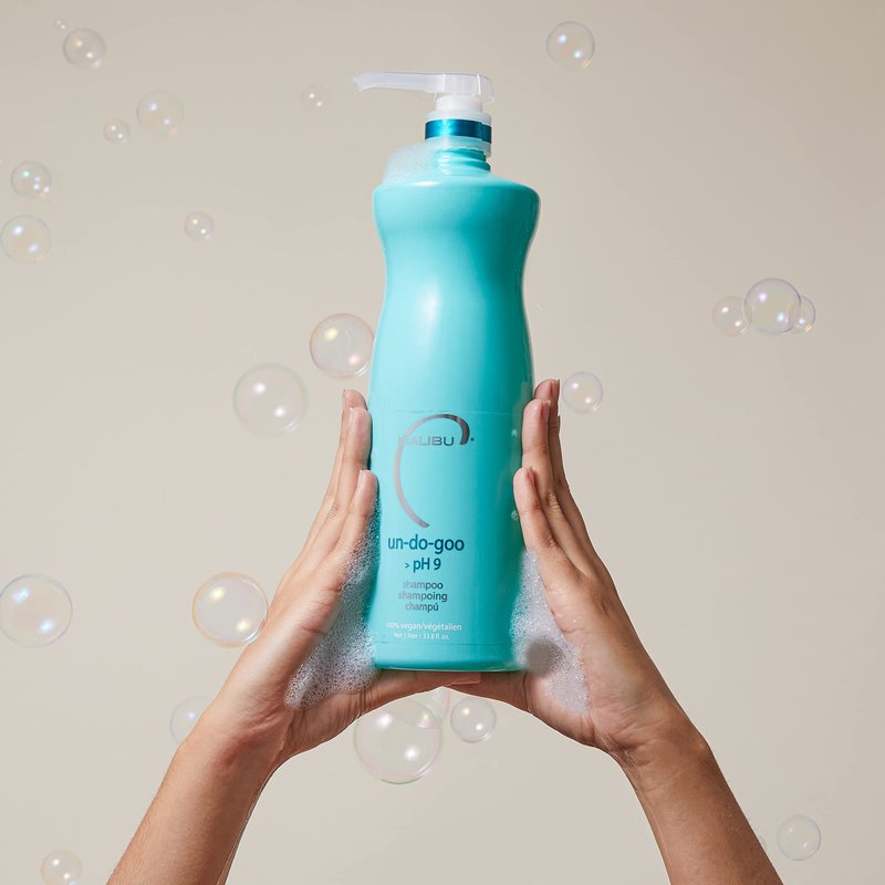Malibu C Un-Do-Goo Shampoo & Replenish Hair Masque Duo - Clarifying Shampoo & Deep Conditioning Hair Mask to Eliminate Product Build Up - Shine Restoring, Moisturizing Hair Care (33.8 oz)