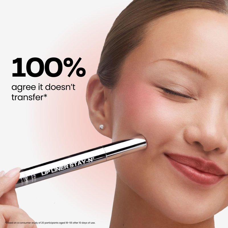 Sacheu Lip Liner STAY-N Peel Off Lip Stain — Long Lasting Waterproof Lip Tint with Hyaluronic Acid & Vitamin E — Transfer Proof Matte Finish, Vegan & Cruelty-Free (nOOHde)
