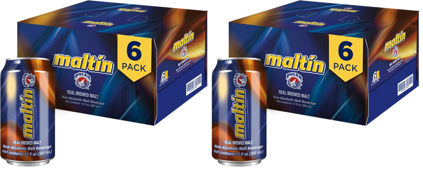 Maltin Polar Non-Alcoholic Malt Beverage – Natural Cane Sugar Drink (12-Pack)