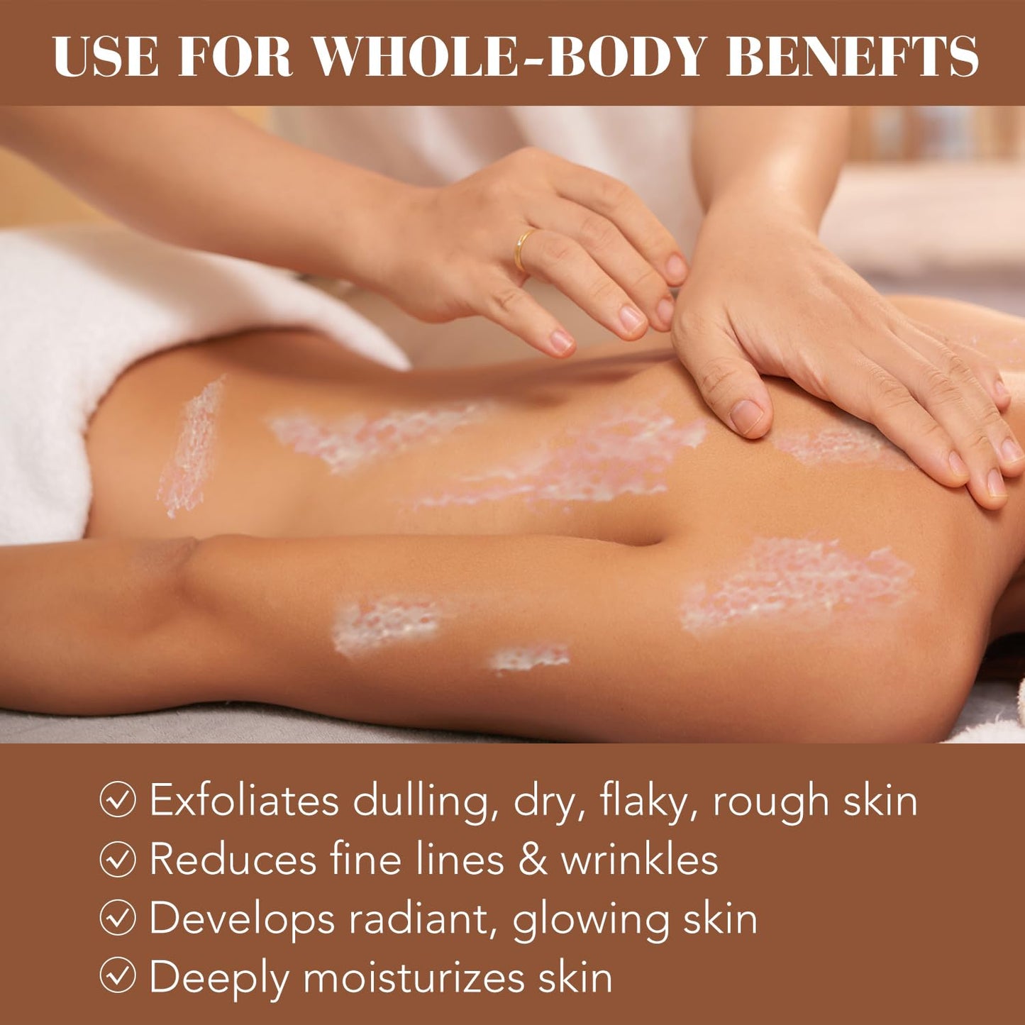 Shining Buddy Coconut Body Scrub Exfoliator with Natural Ingredients Exfoliating Body Scrub for Women，Pure Oils and Dead Sea Salt Minerals，Moisturizing and Nourishing Skin(16.9oz)