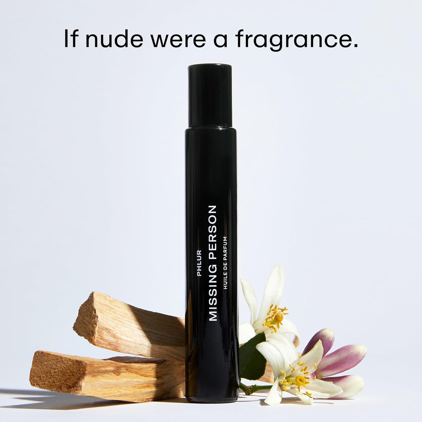 PHLUR Missing Person Fragrance Oil - Floral Musk Perfume with Bergamot, Orange & Sandalwood | Travel Size Rollerball (9.5mL)