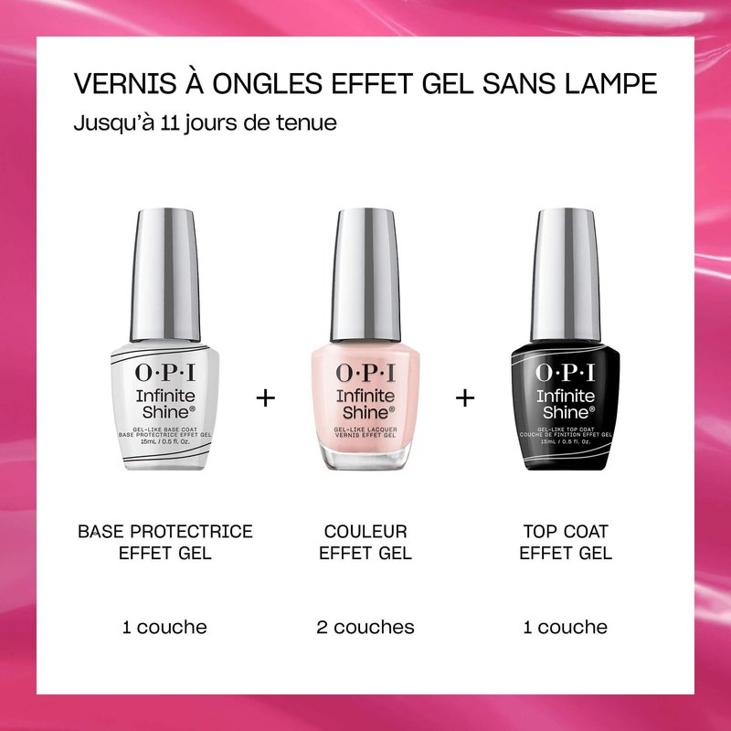OPI Infinite Shine Alpine Snow | Opaque Soft White Crème Long Wear Gel Like Nail Polish | Vegan, Long Lasting, Streak Free
