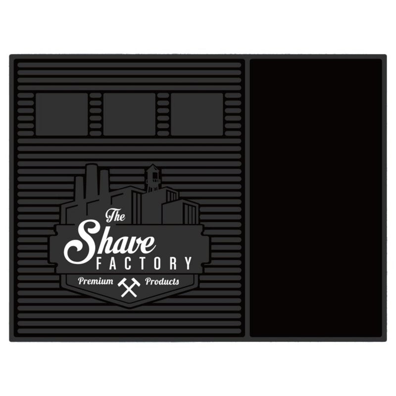 The Shave Factory Magnetic Station Mat - Organizer Mat, Salon Barbershop Work Station Pads, Black