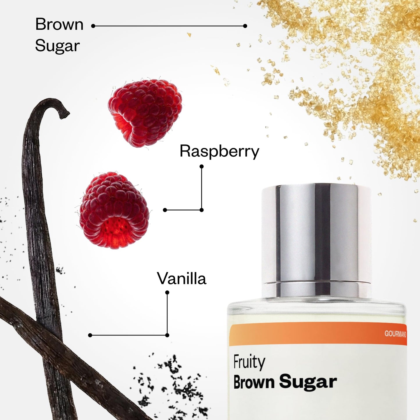 Dossier - Fruity Brown Sugar - Eau de Parfum - Inspired by Mon Paris - Long-Lasting Fragrance - Feminine - 1.7 fl oz (50ml)