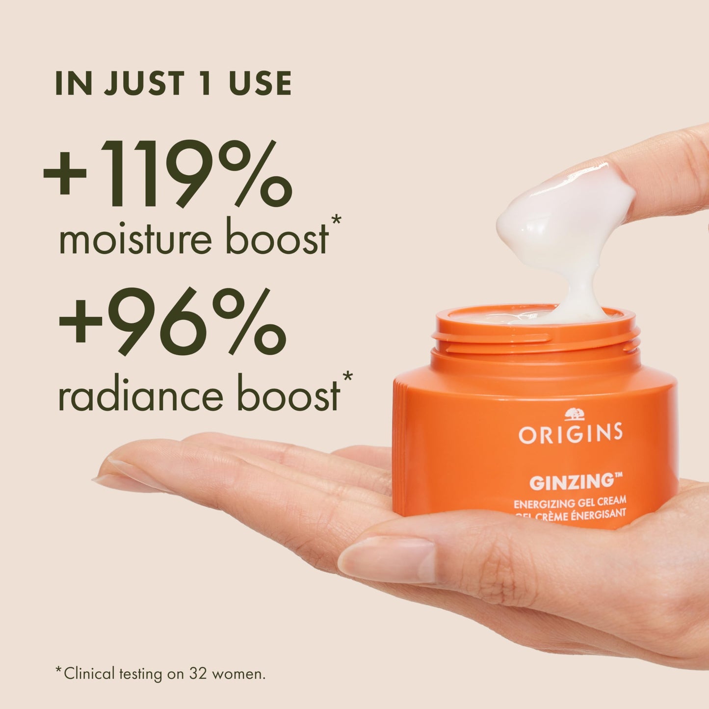 Origins GinZing Energizing Gel Cream | Face Moisturizer for Radiance and Glow | With Vitamin C, Niacinamide, Ginseng, and Caffeine, 1.7 Fl Oz
