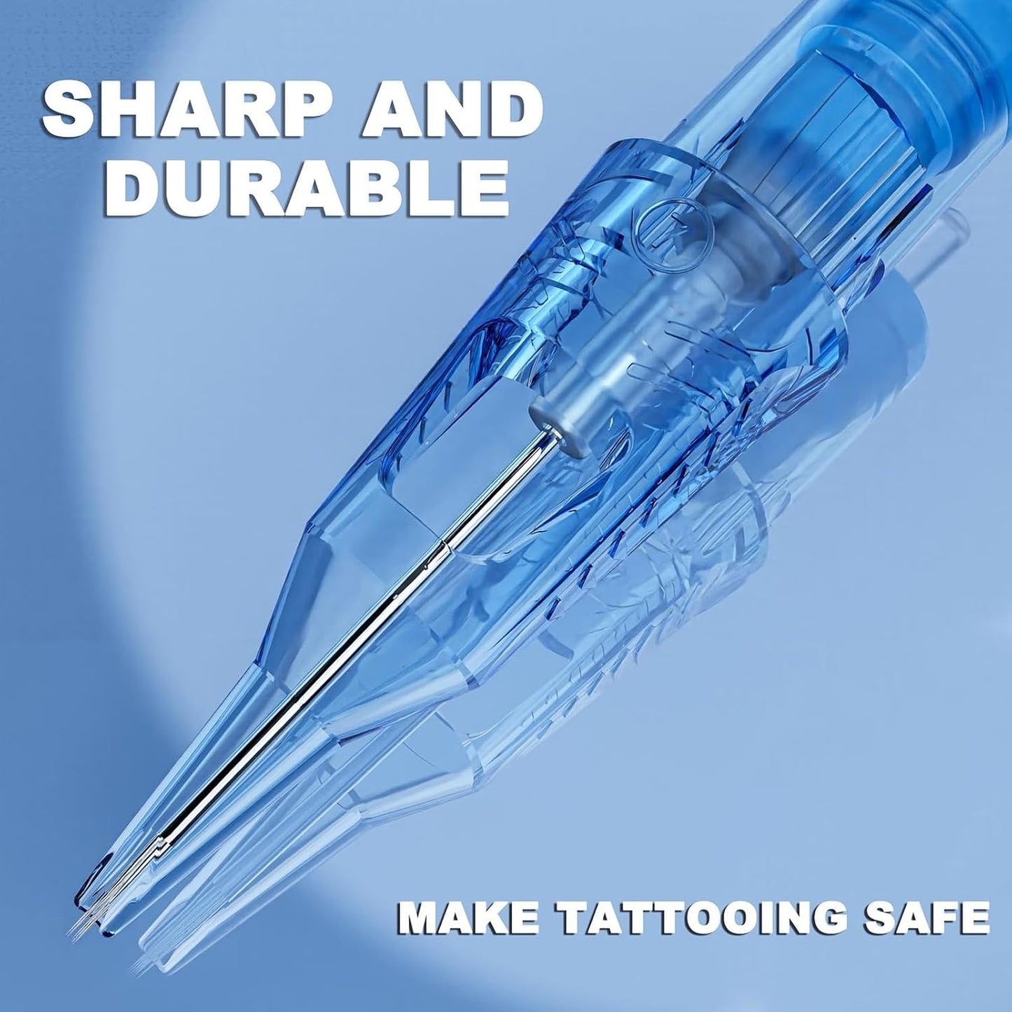 Tattoo Cartridge Needles - 20Pcs Round Liner 1003RLL | 0.30mm Pro Tattoo Supplies for Machine Artists