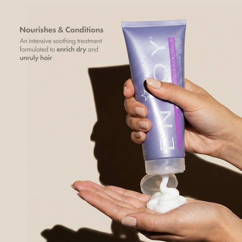 Enjoy Hair Mask - Deep Nourishment & Smoothing for Dry, Unruly Hair - 8 Oz