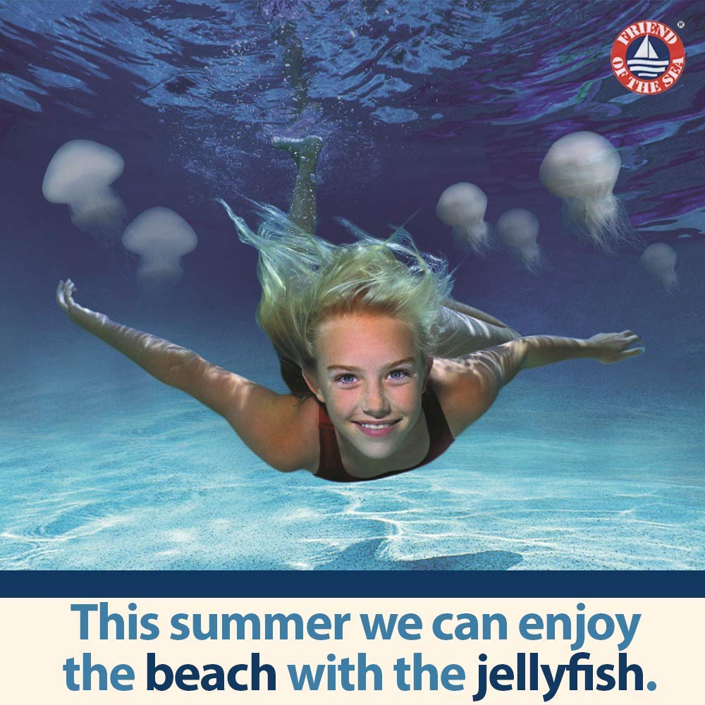 Safe Sea Jellyfish Sting-Blocking Sunscreen, SPF 40+ Spray 4 Fl oz, Waterproof, Biodegradable – Body and Face Sunscreen, Anti-Jellyfish and Sea-Lice sting protection. 2 Pack.