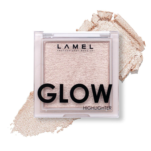 LAMEL HD Highlighting Face Powder - Natural Glow and Luminous Finish, Baked Blendable Pigmented Formula - Long-lasting & Fade-Resistant Wear, 402 12g/0.42 oz