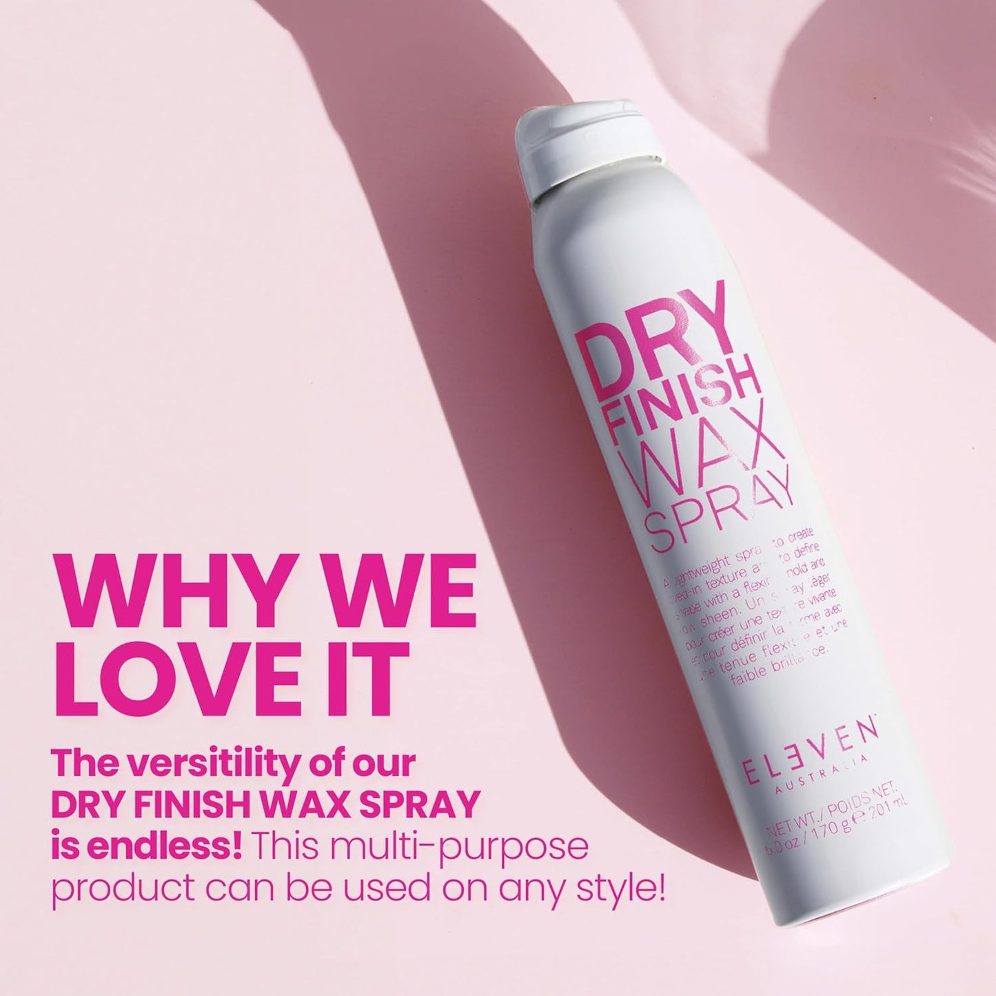 Dry Finish Wax Texture Spray for Fine Hair - Texturizing Hairspray for Volume, Hold & Shine | 6 oz