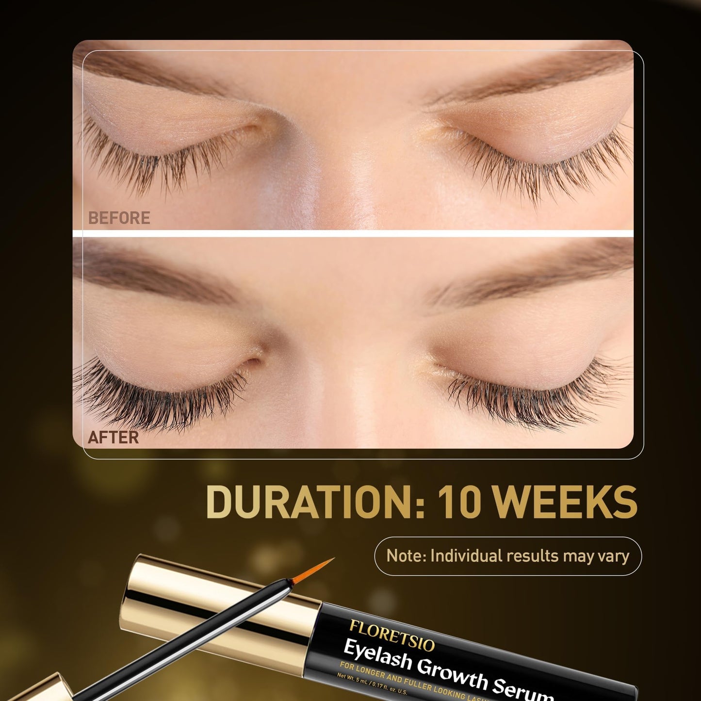 Eye Lash Serum for Eyelash -Rapid Growth Advanced Eye Lash Serum With Irritation-Free Formulate for Natural Lashes and Eyebrows