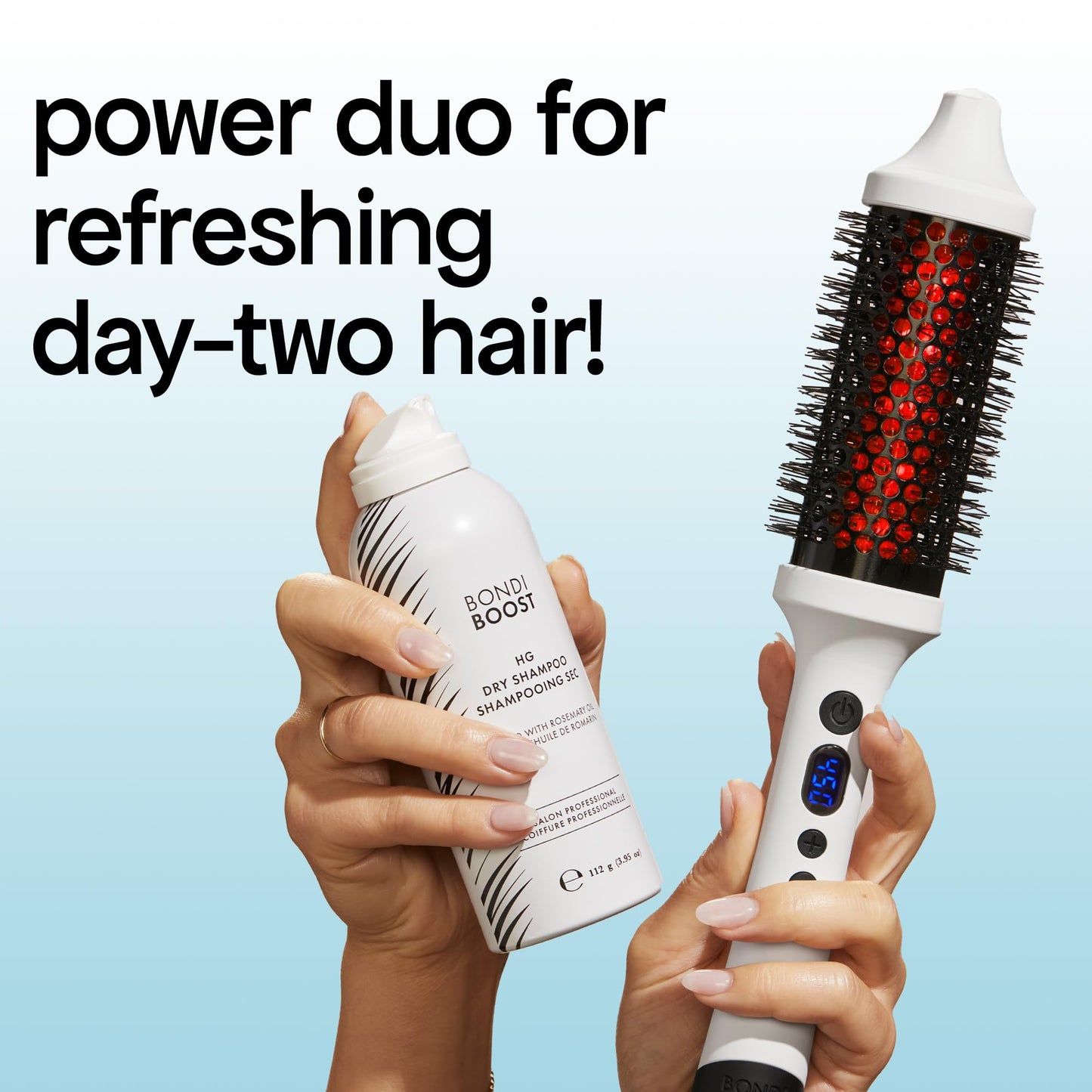 BONDIBOOST HG Dry Shampoo For Women & Men [3.95 oz] - Clinically Tested to Cleanse + Volumizes Hair, Refreshes + Protects & Strengthens Hair - Clean Formula with Rosemary - All Hair Types