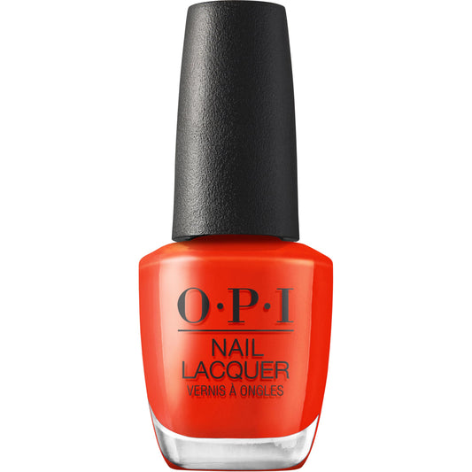 OPI Nail Lacquer Totally Red-ical | Opaque Bright Warm Red Orange Crème Chip Resistant Nail Polish | What's Your Mani-tude | Fall 2025