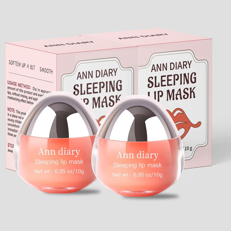 Ann Diary Sleeping Lip Mask: Nourish,Dry Lips,Hydration,Moisturizing for Cracked Lips,Visibly Plumps & Softens, Restores Healthy Moisture Balance to Lips,Day Overnight Lip Care Treatment,20G|0.75 oz
