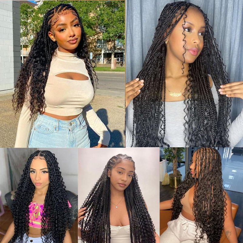 Deep Wave Human Braiding Hair for Boho Braids 16 Inch Boho Human Braiding Hair Curly No Weft 90g 2 Bundles 10A Brazilian Virgin Curly Hair Extension Wet and Wavy Natural Black