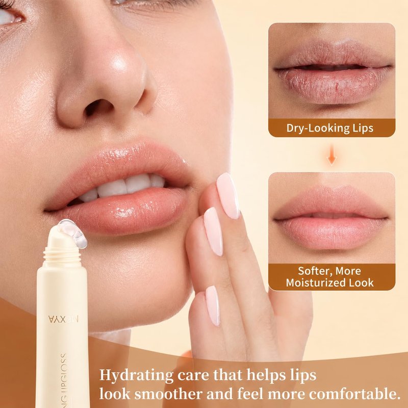 MEXYA Overnight Lip Mask for Dry Lips, Hydrating Lip Treatment with Jojoba, Meadowfoam and Vitamin E, Fragrance-Free Vegan Lip Balm, 2 x 0.3 oz