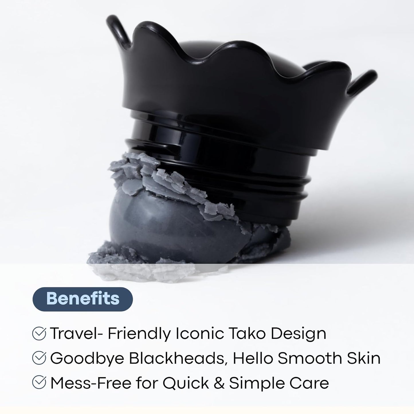 TONYMOLY Tako Pore Blackhead Remover - Charcoal & Dead Sea Salt Exfoliator for Pore Cleansing | 0.8 oz