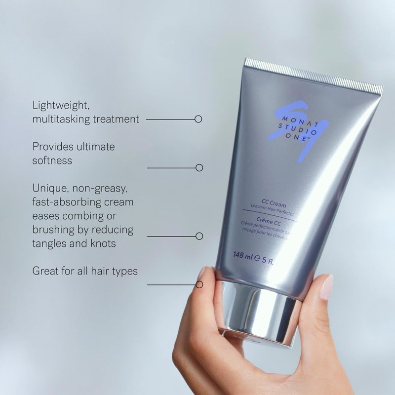 MONAT CC Cream for Hair – Multitasking Hair Treatment – Leave-In Hair Cream – Lightweight Hydrating Hair Care – Vitamin Infused Haircare – Daily Hair Moisturizer for All Types of Hair