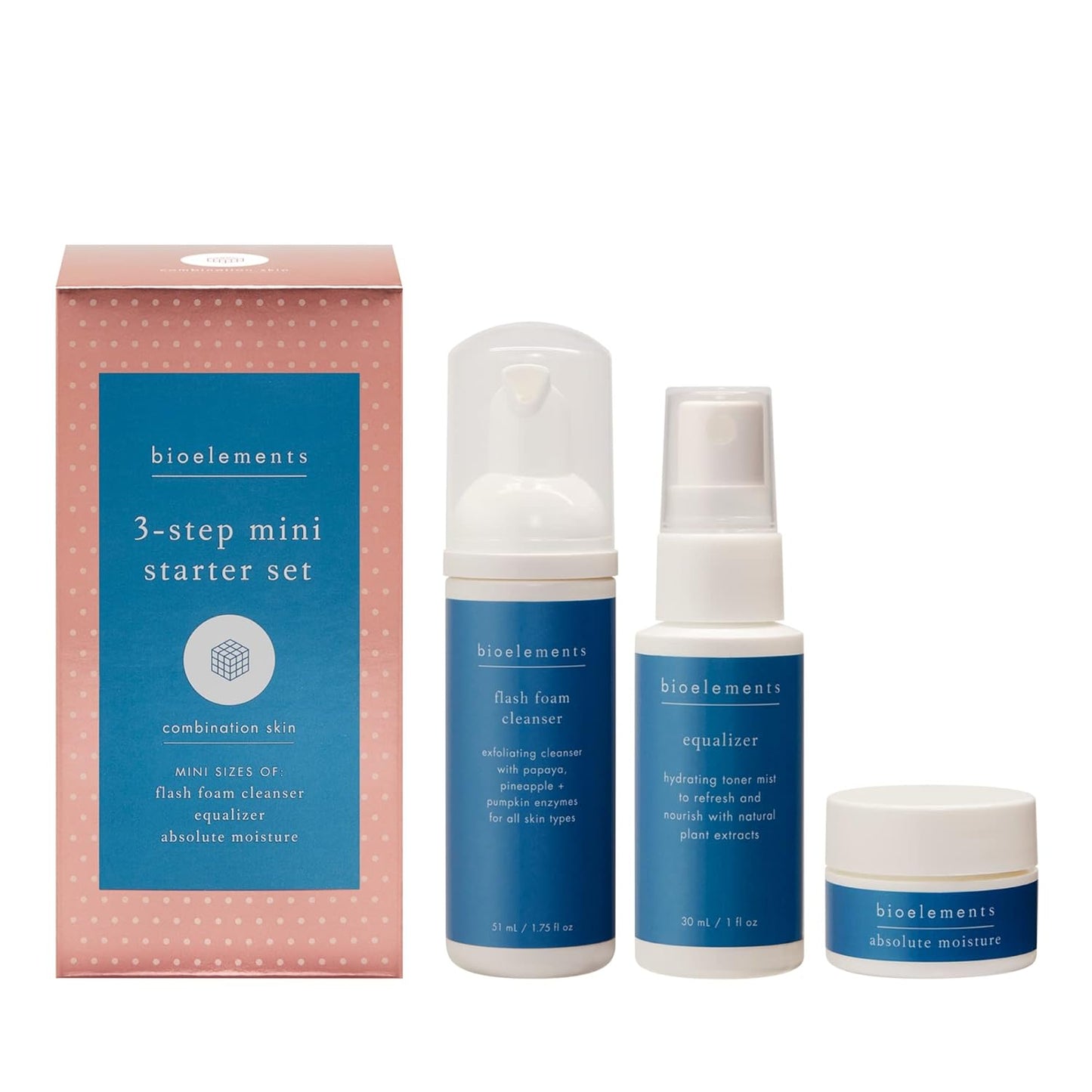 Bioelements 3-Step Mini Starter Set for Combination Skin | Vegan & Gluten-Free Skincare Essentials