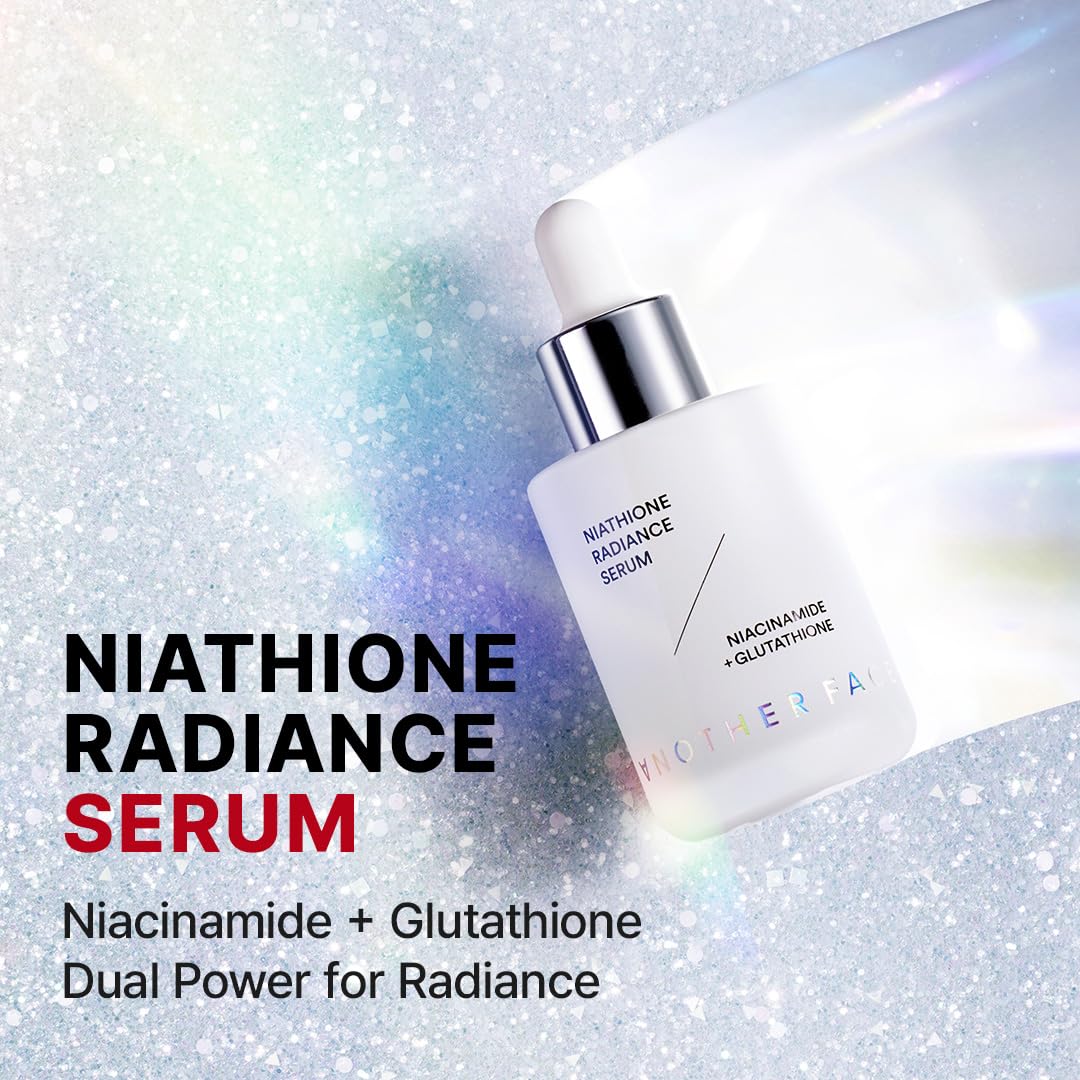 Anotherface Niathione Serum | 100,000ppm High-Concentration Glow Boosting Face Serum for Glass Skin | Niacinamide & Glutathione, Quick Absorbing Korean Skincare 1.41 oz.