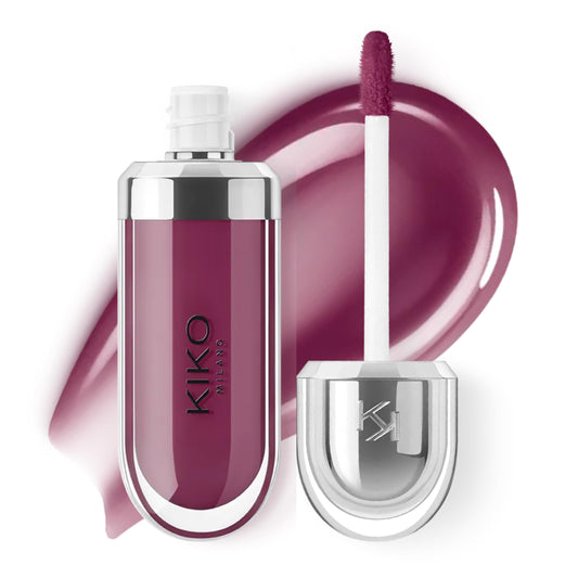 Kiko Milano 3D Hydra Lip Gloss – High Shine, Hydrating, Plumping, Non-Sticky, Moisturizing Lip Makeup – 30 Deep Purple – 6.5ml
