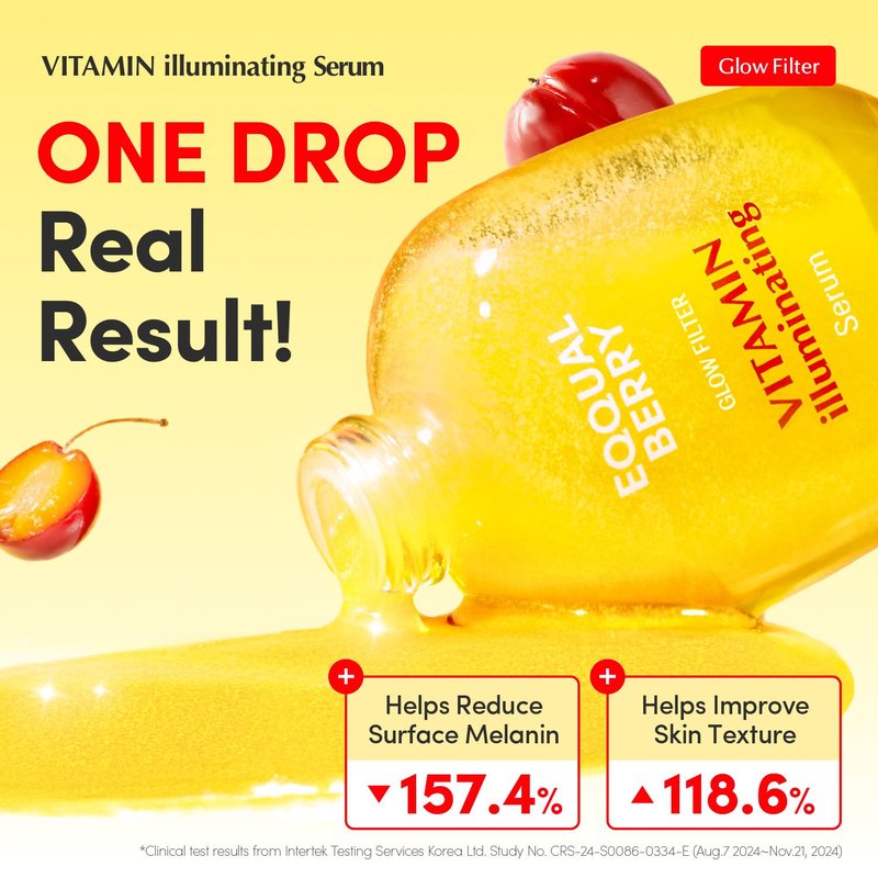 Vitamin C Face Glow Serum - Niacinamide 4% & Hyaluronic Acid for Dark Spots | Korean Skincare, 1.01 fl. oz