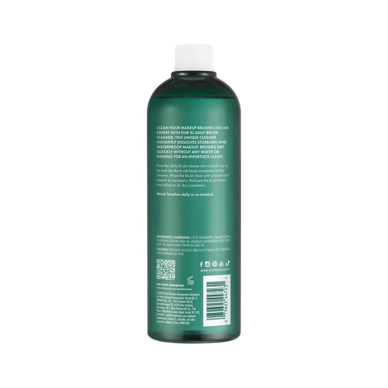 EcoTools XL Daily Brush Cleaner, Makeup Brush Spray Refill, Quick Dry Cleaning Solution For Beauty Tools, Fragrance Free, Extra Large Size, Cruelty-Free & Vegan, 16 fl oz./473 ml. Bottle