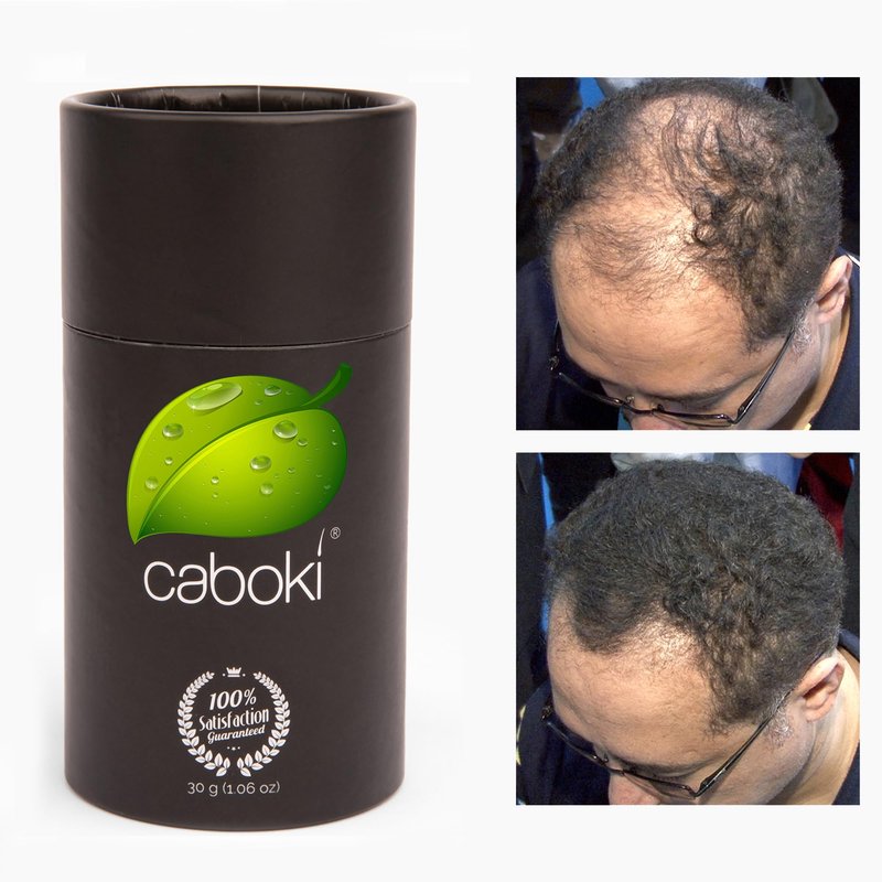 Caboki Hair Fibers for Thinning Hair – Natural Plant-Based Hair Powder for Men & Women – Instantly Thicker Fuller Looking Hair – Clean Ingredients – 30g, 90-Day Supply, Dark Brown
