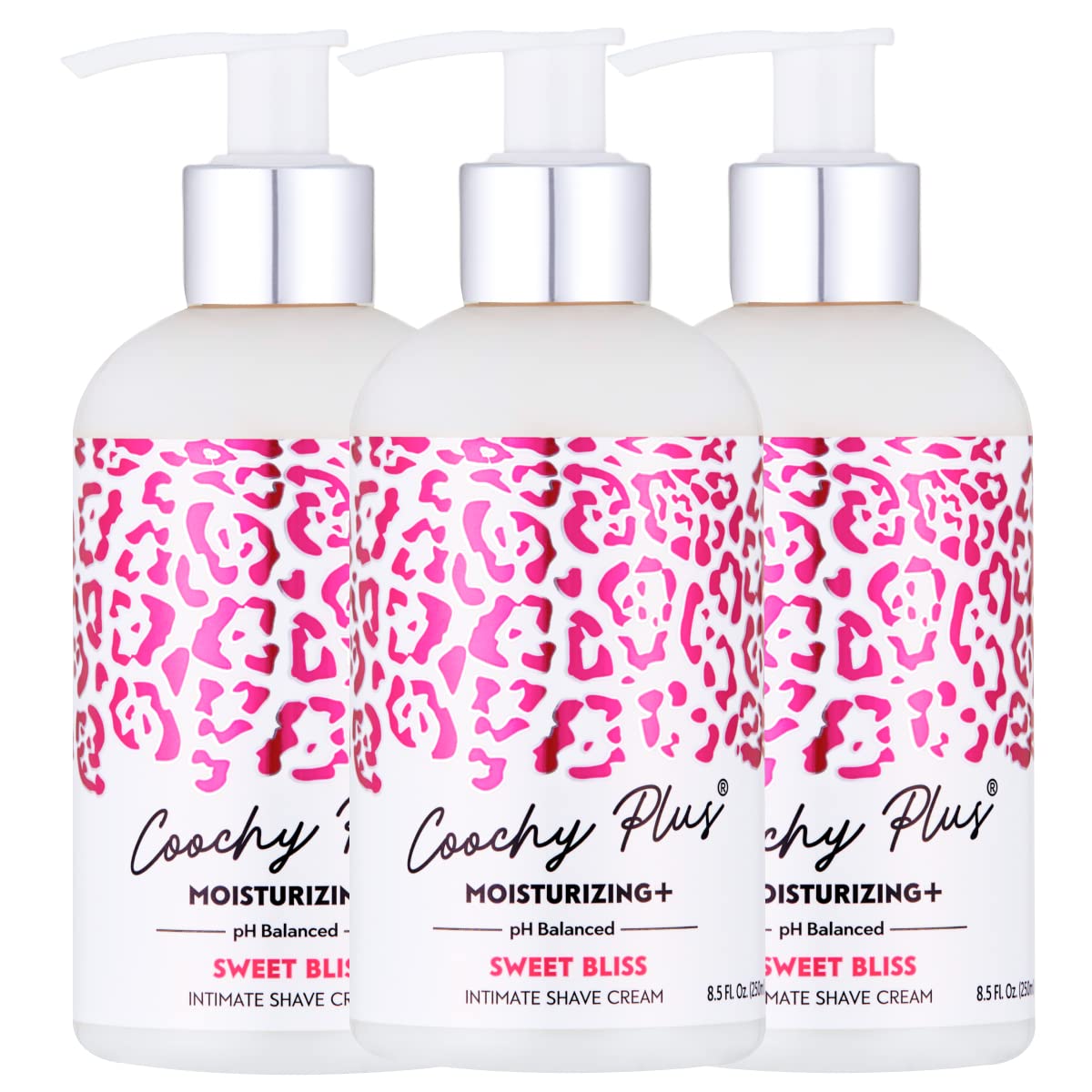 Coochy Plus Intimate Shaving Cream - Moisturizing Sweet Bliss for Rash-Free Shaving | 3-Pack