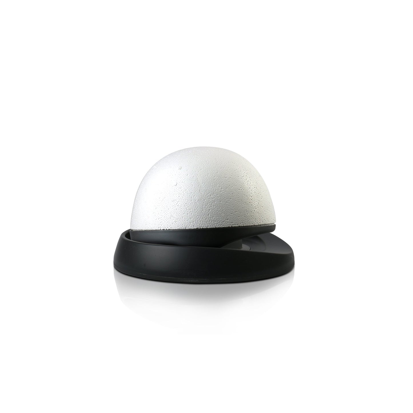 Adjustable Wig Head for Travel and Salon - Black Stand, Styrofoam Head, Collapsible Compact Stand Expands for Long and Short Wigs - by Adolfo Design