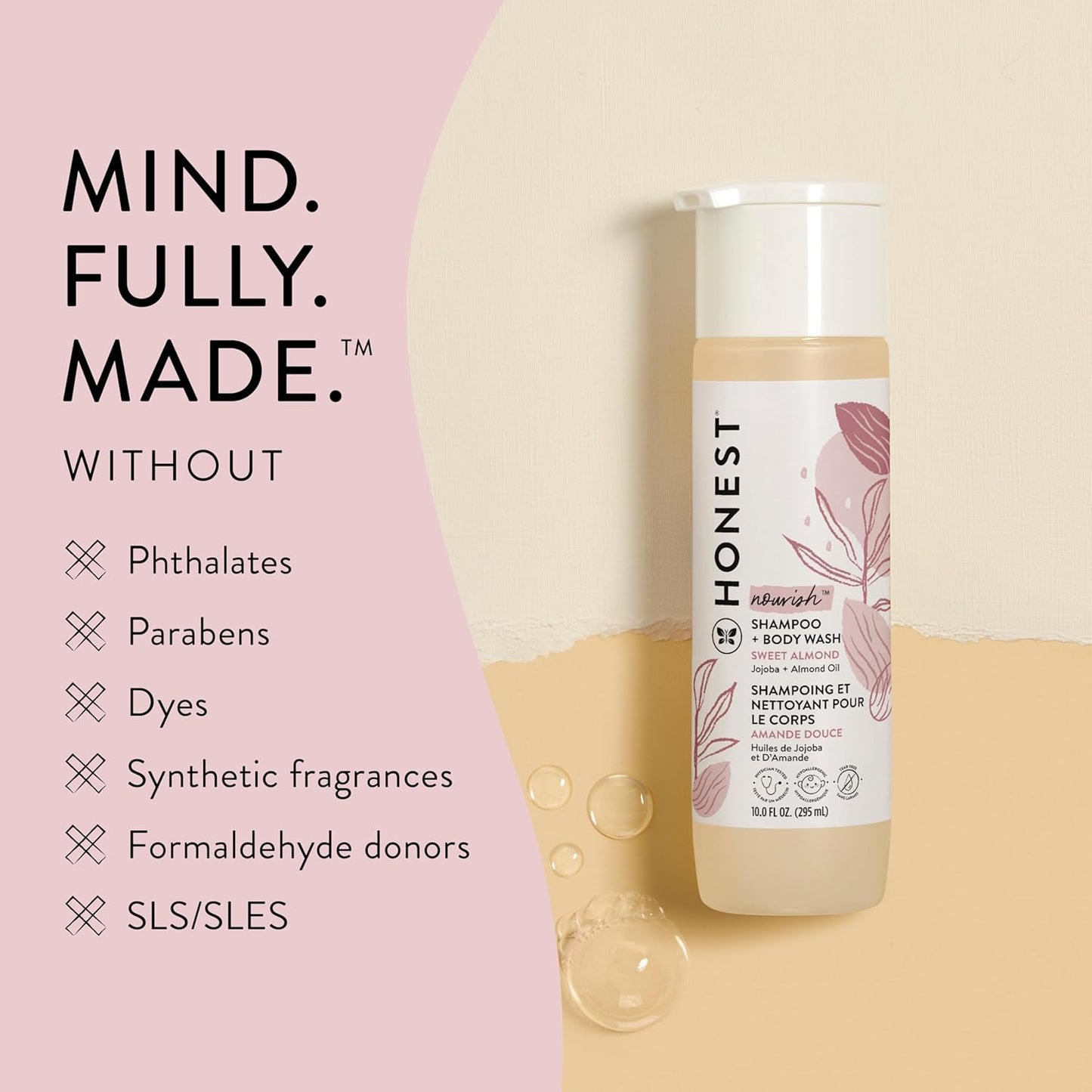 The Honest Company 2-in-1 Baby Shampoo & Body Wash - Gentle, Tear-Free, Naturally Derived | 10 fl oz