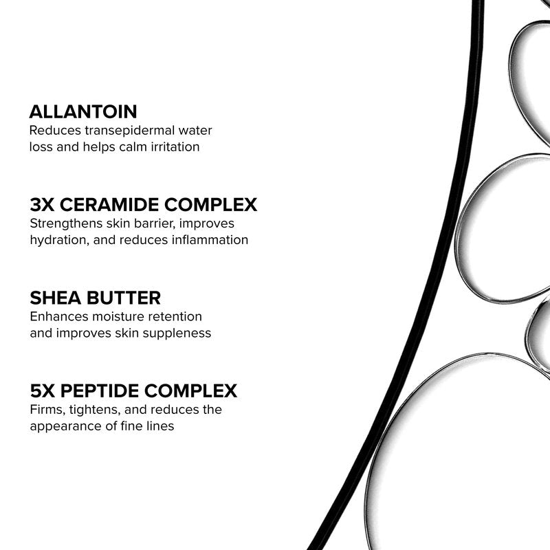 DRMTLGY Peptide Night Cream, Anti-Aging Face Moisturizer with Ceramides & Peptides, Hydrating & Firming Night Cream for All Skin Types (2 oz)