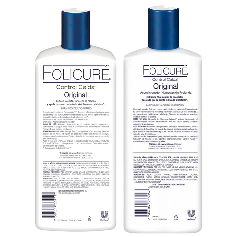 Folicure Hair Growth Shampoo & Conditioner Pack - Deep Moisture for Enhanced Volume | 11.8 fl oz Each