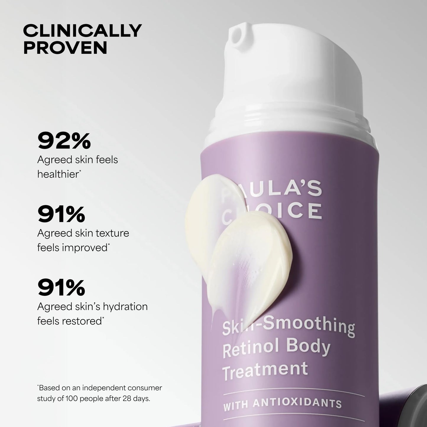 Paula's Choice Retinol Skin-Smoothing Body Lotion Treatment, Body Cream with Shea Butter, Vitamin C & E Lotion, All Skin Types, Anti-Aging Body Moisturizer, Reduce Dryness, Fragrance-Free, 4oz