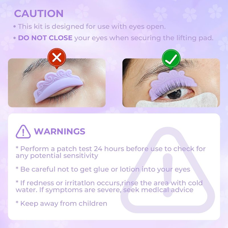 PERMANIA Korean Lash Lift Kit, Can be Operated with Eyes Open for Eyelash Lifting with Detailed Instruction, Salon Results Instant
