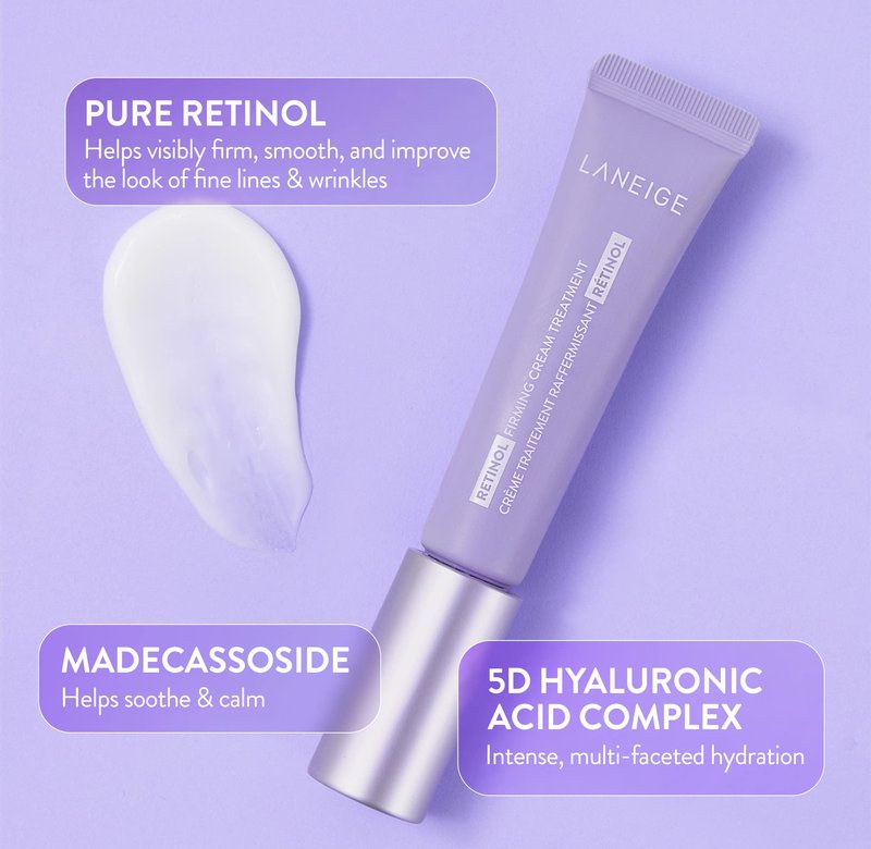 LANEIGE Retinol Firming Cream Treatment: Anti-Aging Moisturizer to Visibly Firm Skin & Smooth Fine Lines and Wrinkles
