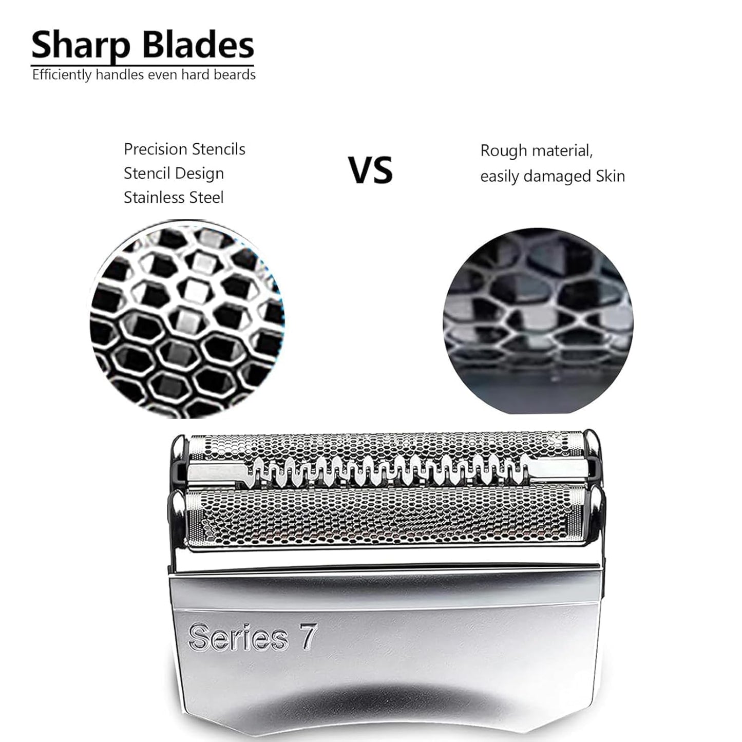 Braun 70S Replacement Head - Compatible with Braun Series 7 Electric Shavers | S7, 720cc, 730cc, 735s, 750cc, 760cc, 790cc