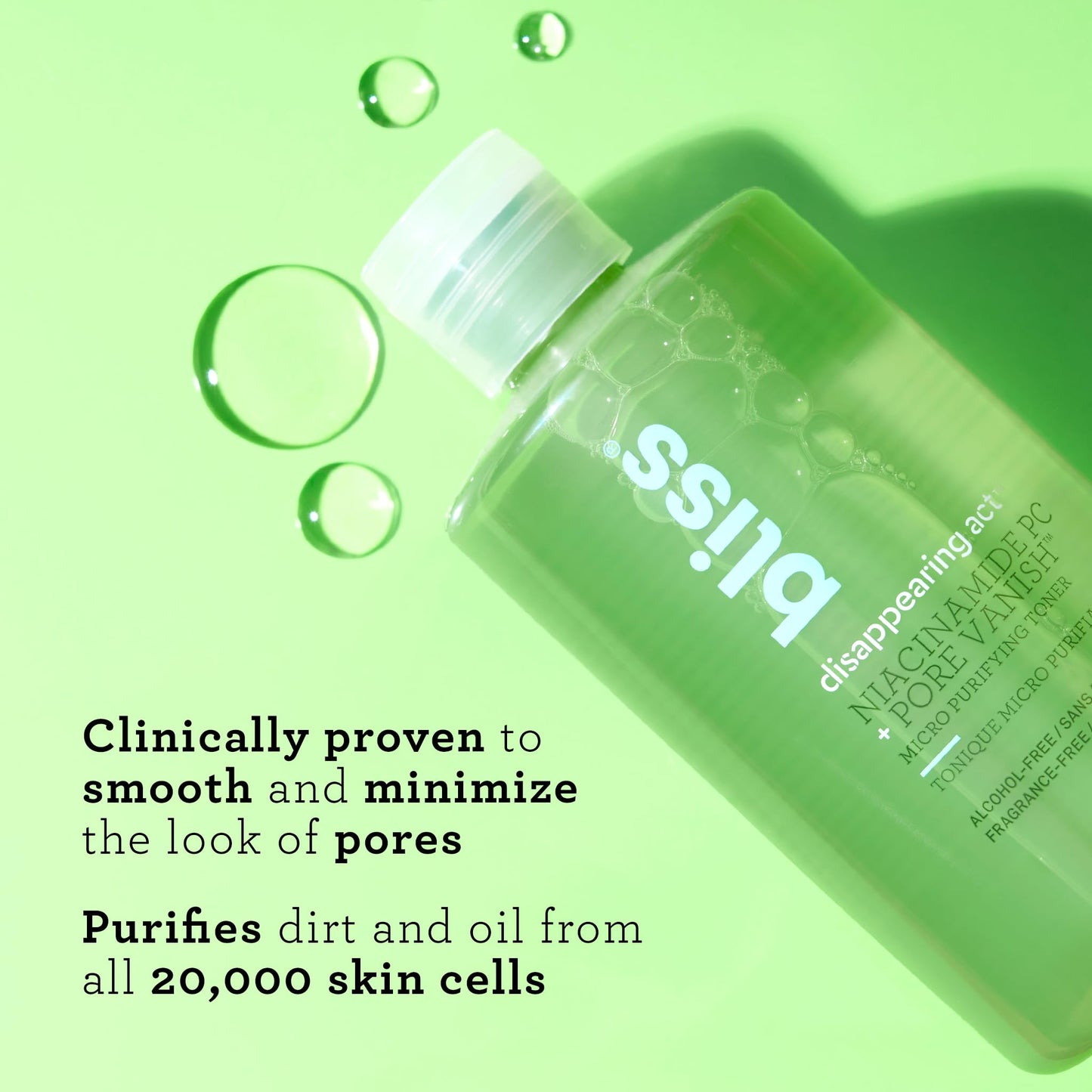 Bliss Bright & Balanced Skincare Trio: Vitamin C Serum, Niacinamide Toner & 2-in-1 Cleanser – Anti-Aging, Dark Spot Reduction, Pore Minimization – Clean, Vegan & Cruelty-Free