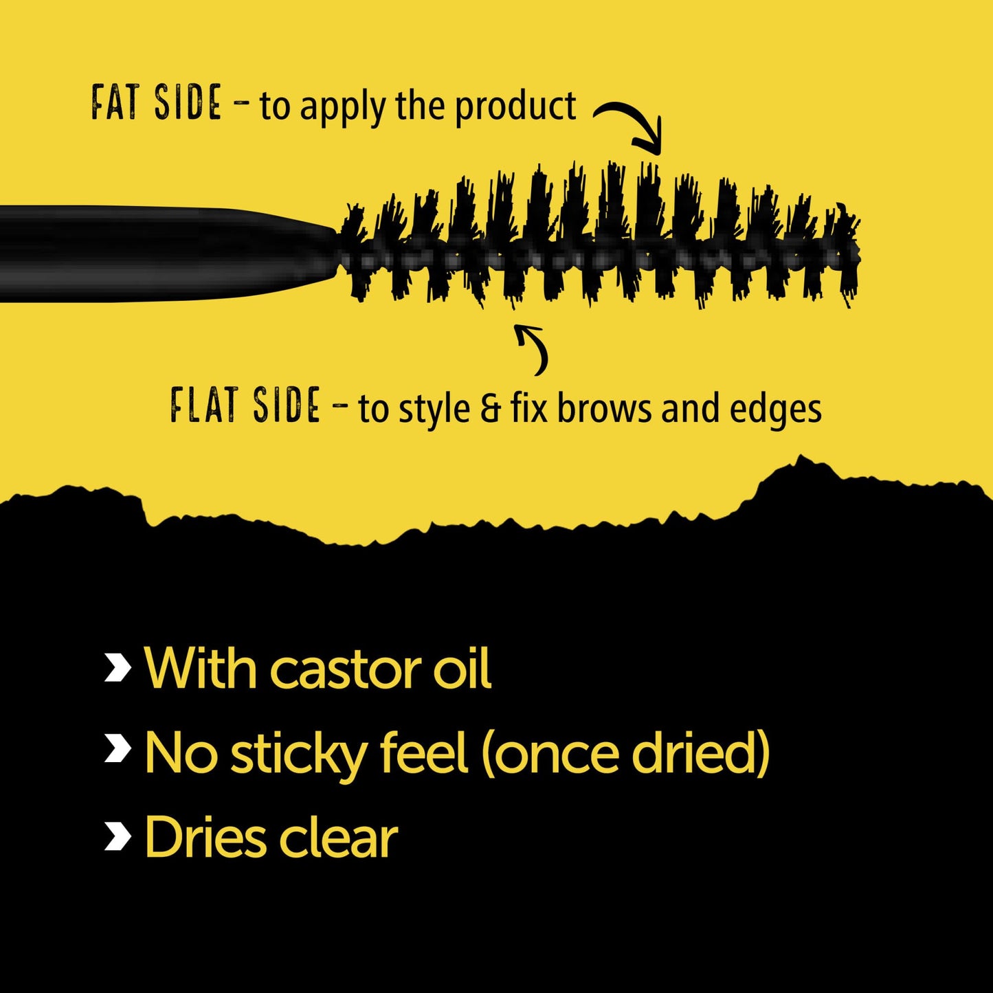 got2b Glued 2-in-1 Brow & Edge Gel, Strong Hold, Clear Finish